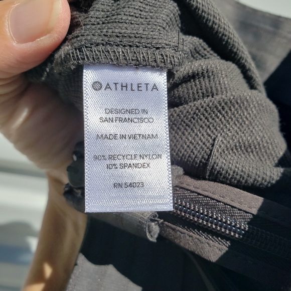 Athleta Wander Slim charcoal gray pants with invisible zipper - Picture 8 of 9